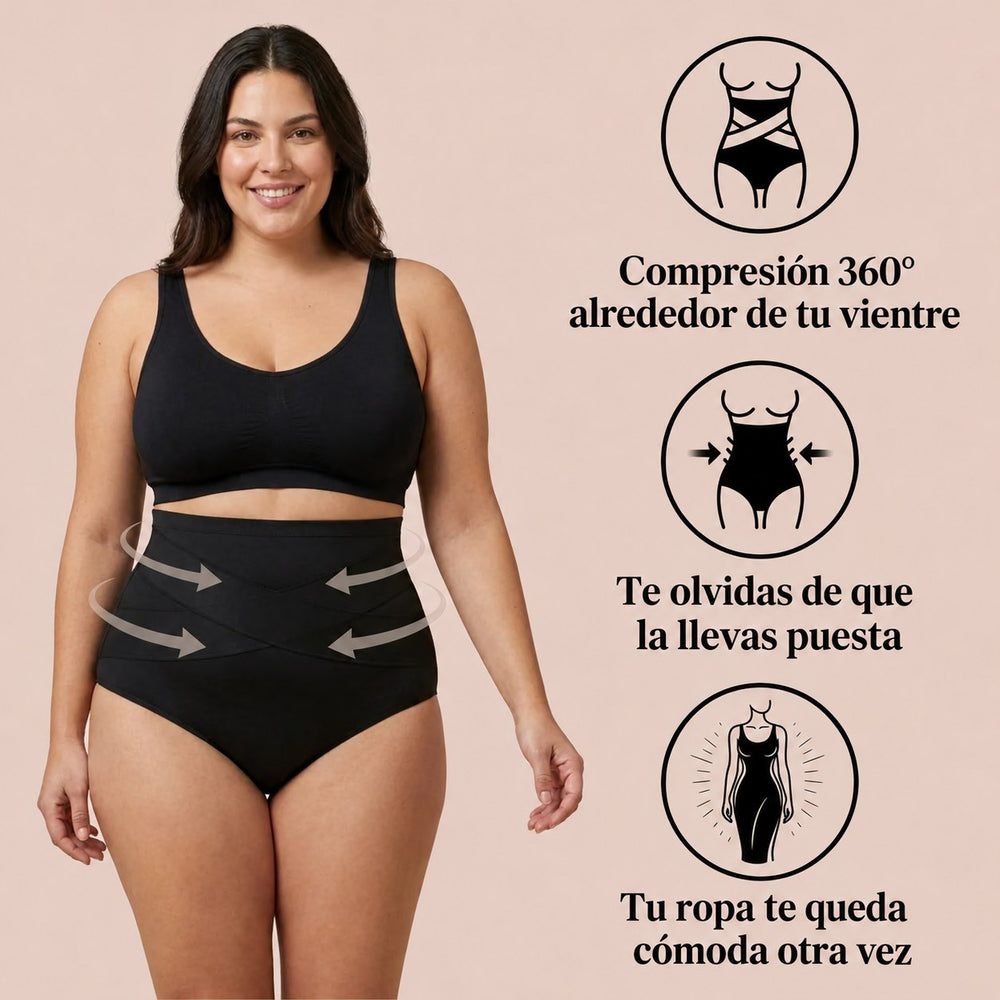 Compresión 360° alrededor de tu vientre