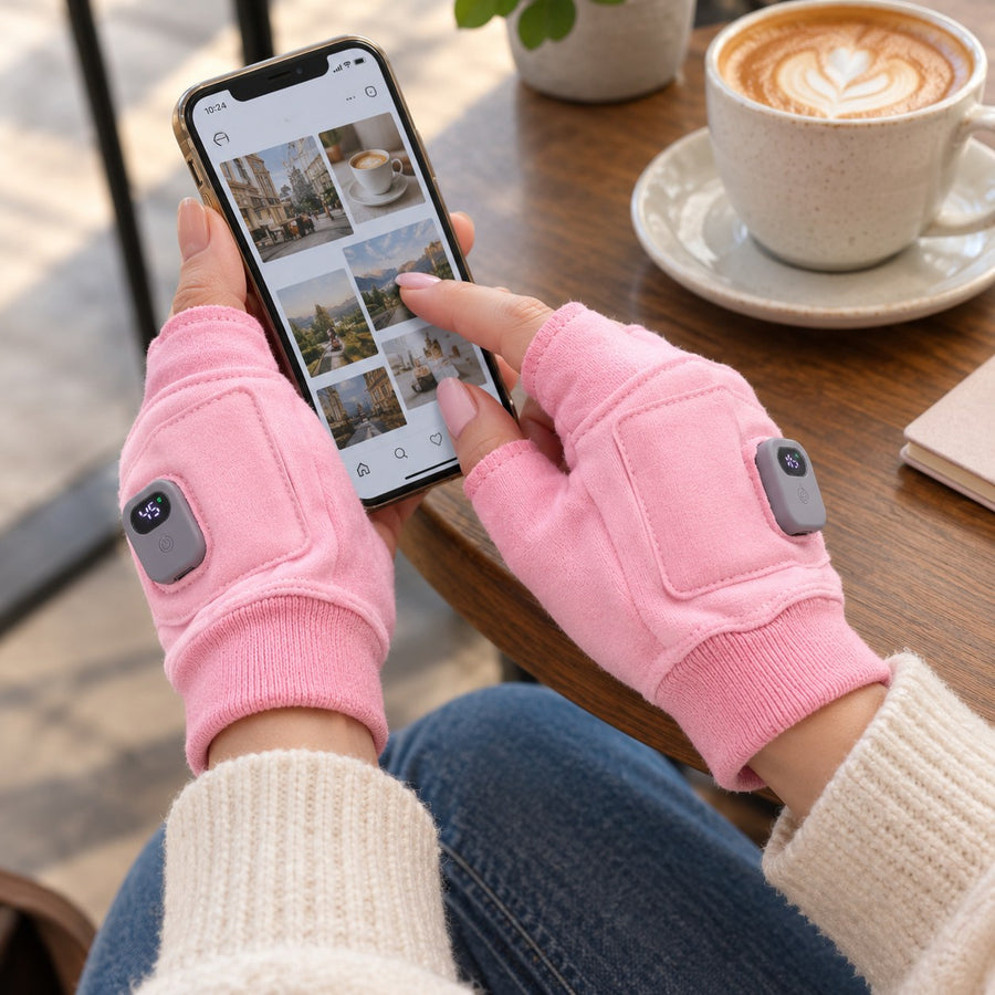 Gants sans doigts pour utiliser un smartphone