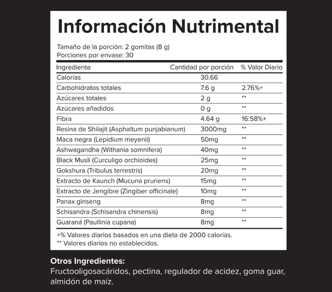 Soraya Gold – Gomitas de Shilajit