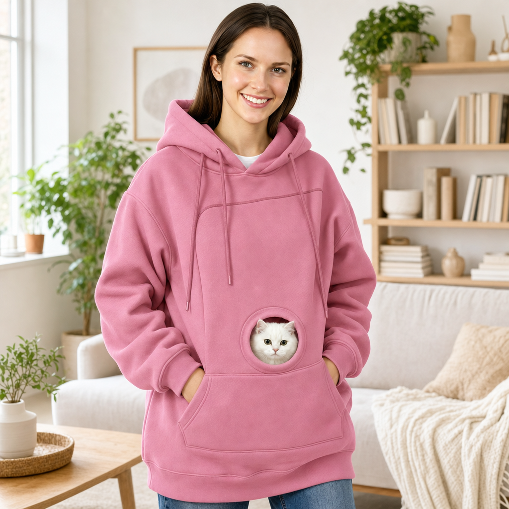 Soraya Kitty Hoodie - Pink