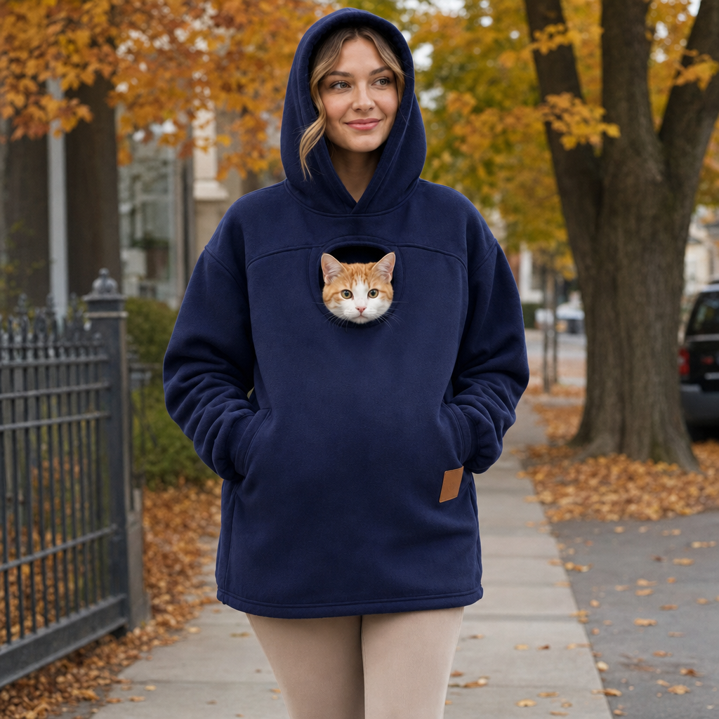 Soraya Kitty Hoodie - Navy