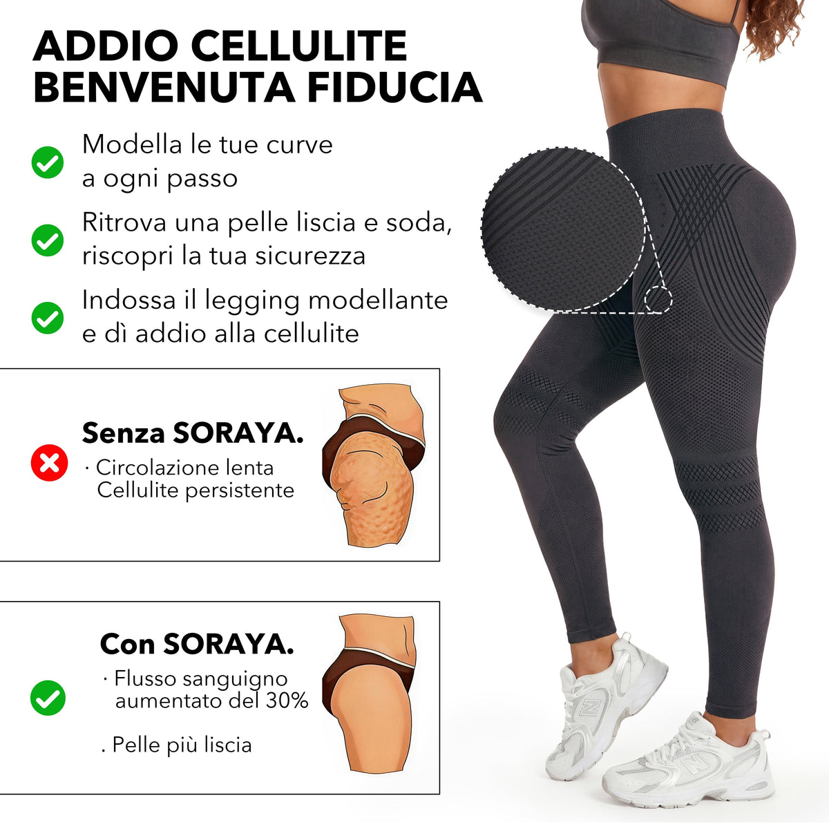 Legging 3D Drenante Anticellulite Soraya