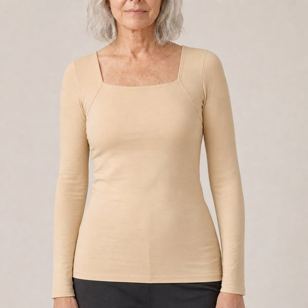 Sculpt Long-Sleeve with Built-In Bra
