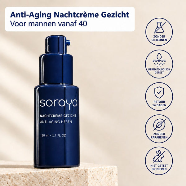 Soraya – Nachtcrème Gezicht Anti-Aging Heren 40+ | 50 ml