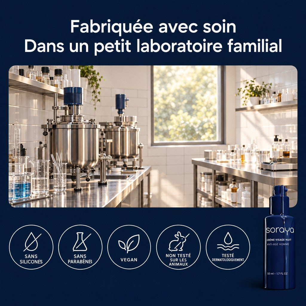 Soraya Crème Visage Nuit Anti-Âge Homme